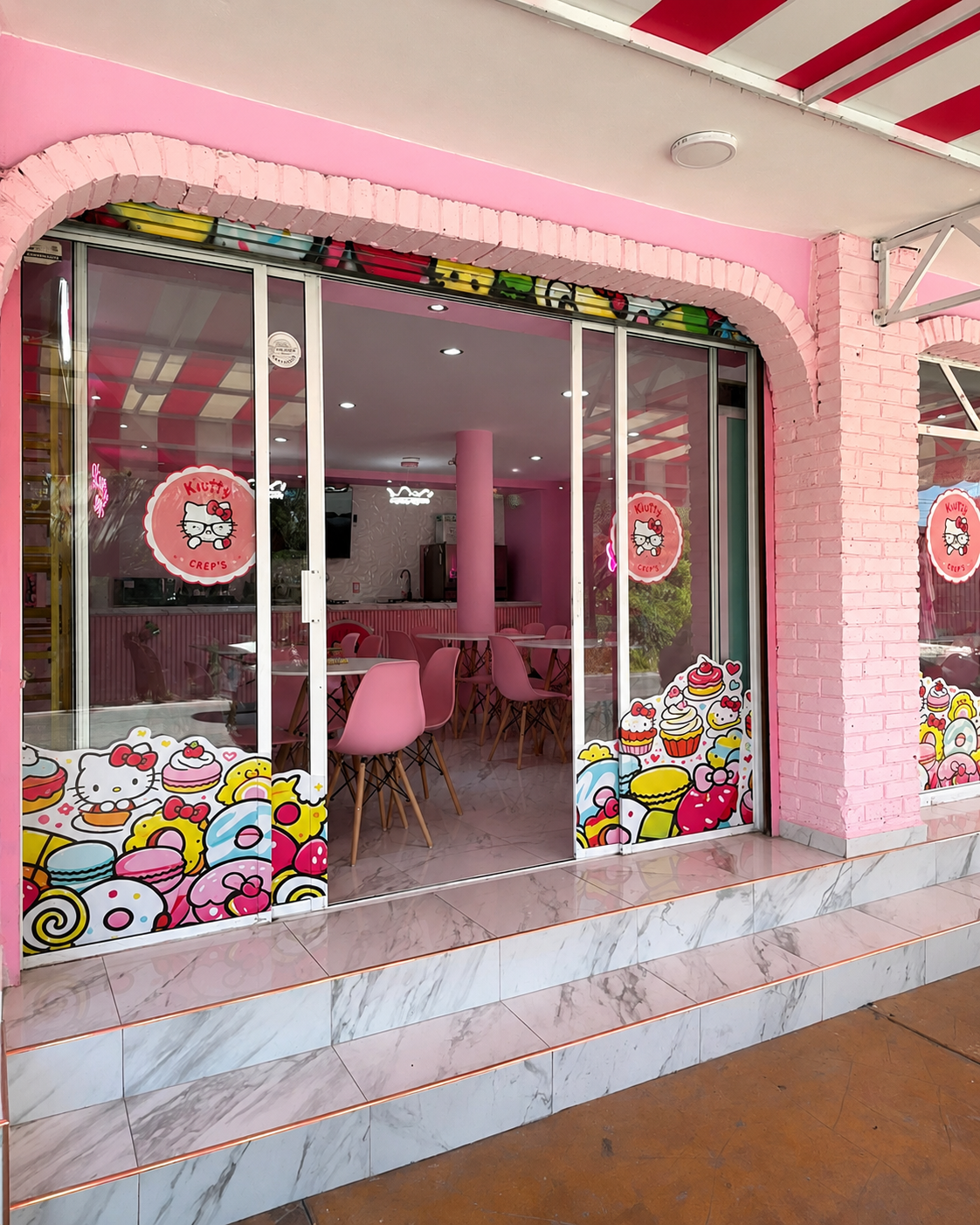 Fachada de Kiutty Crep's en Apizaco, Tlaxcala