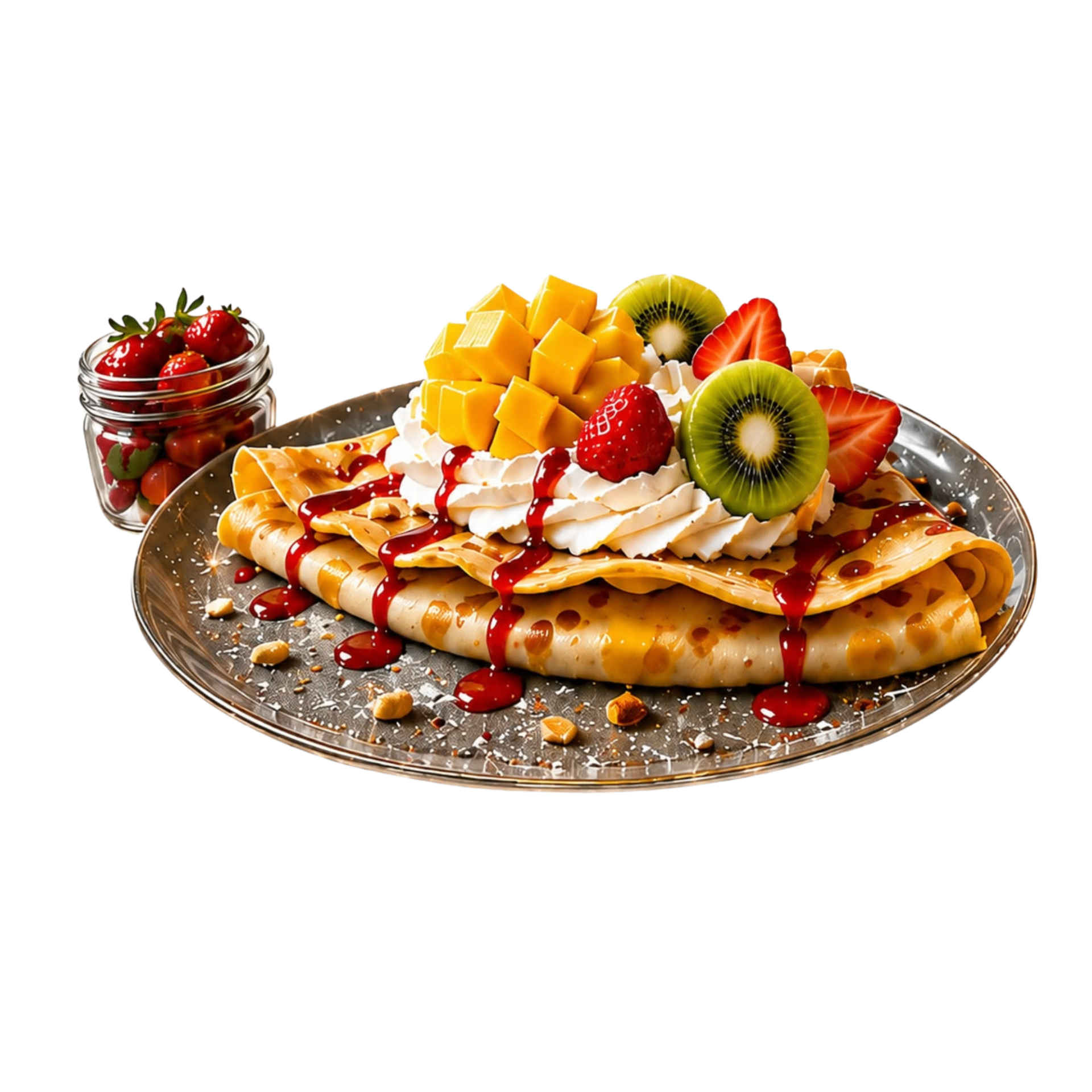 Summer — Mango, kiwi, fresa y queso crema.